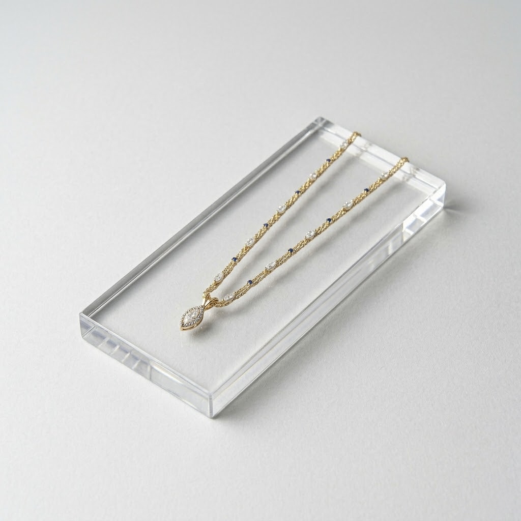 Clear acrylic display pieces