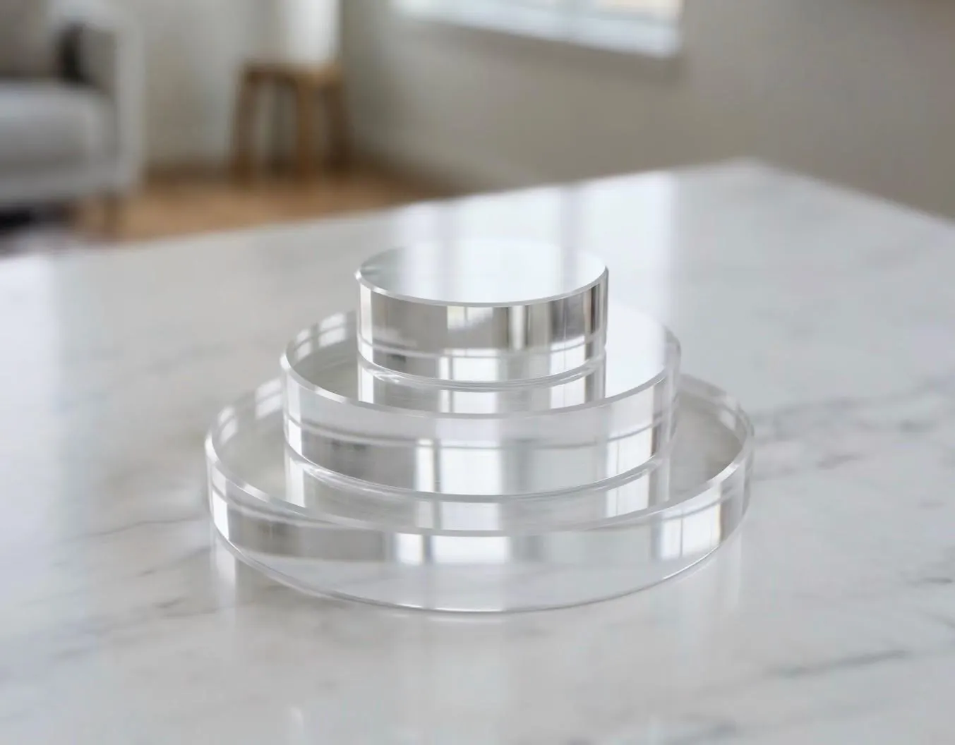 Round Riser Set of 3 — 1" Thick